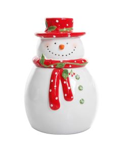 Gibson Home Jolly Plenitude 7.5" Snowman Cookie Jar