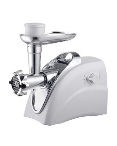 Brentwood 400 Watt Electric Meat Grinder and Sausage Stuffer in White